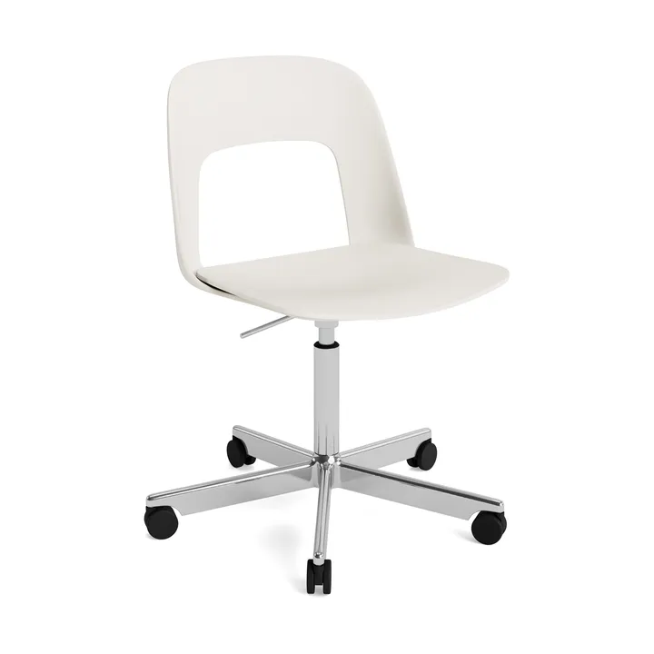 Silla Layout Chair 141 - Cream white-aluminio pulido - HAY