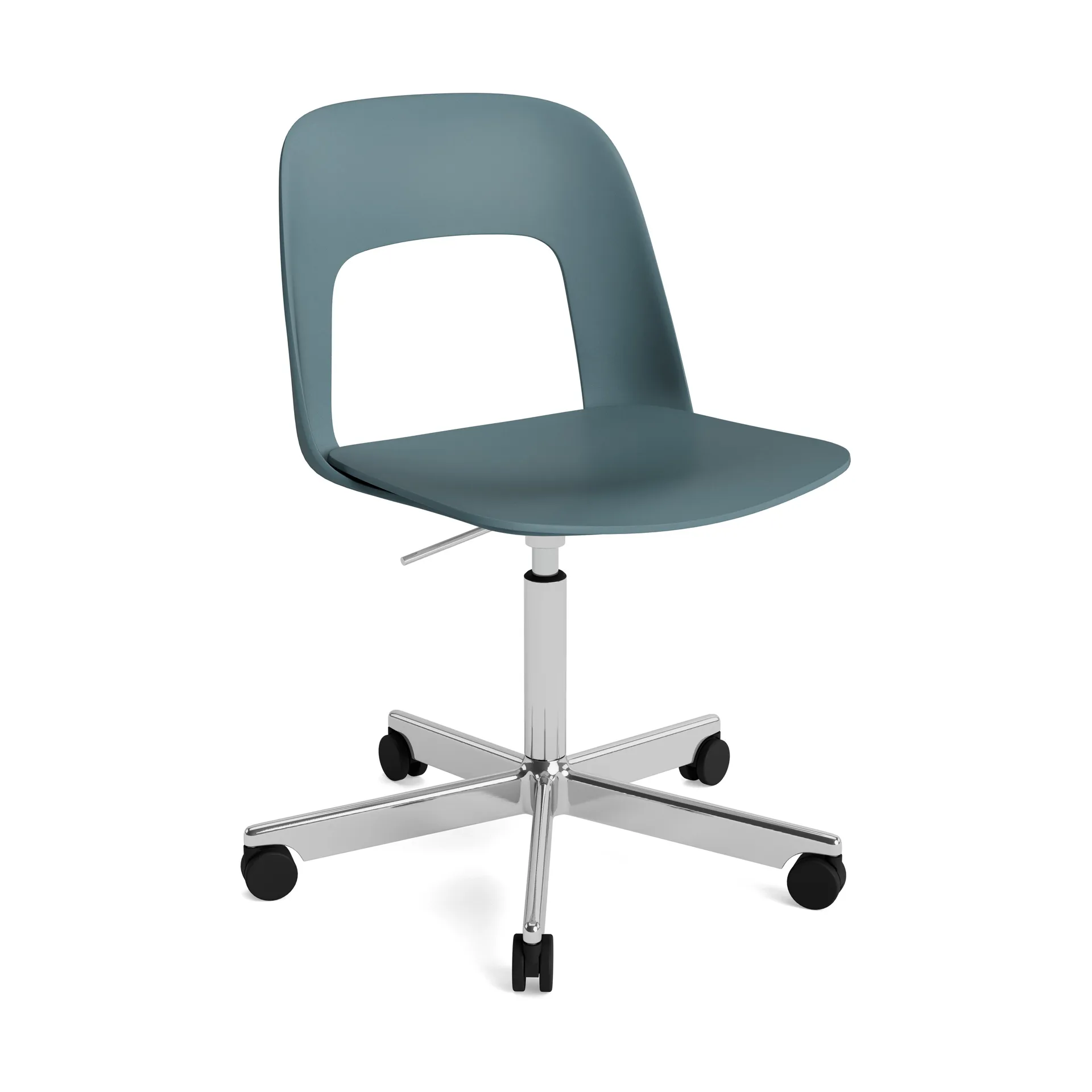 Silla Layout Chair 141, Ocean-aluminio pulido HAY