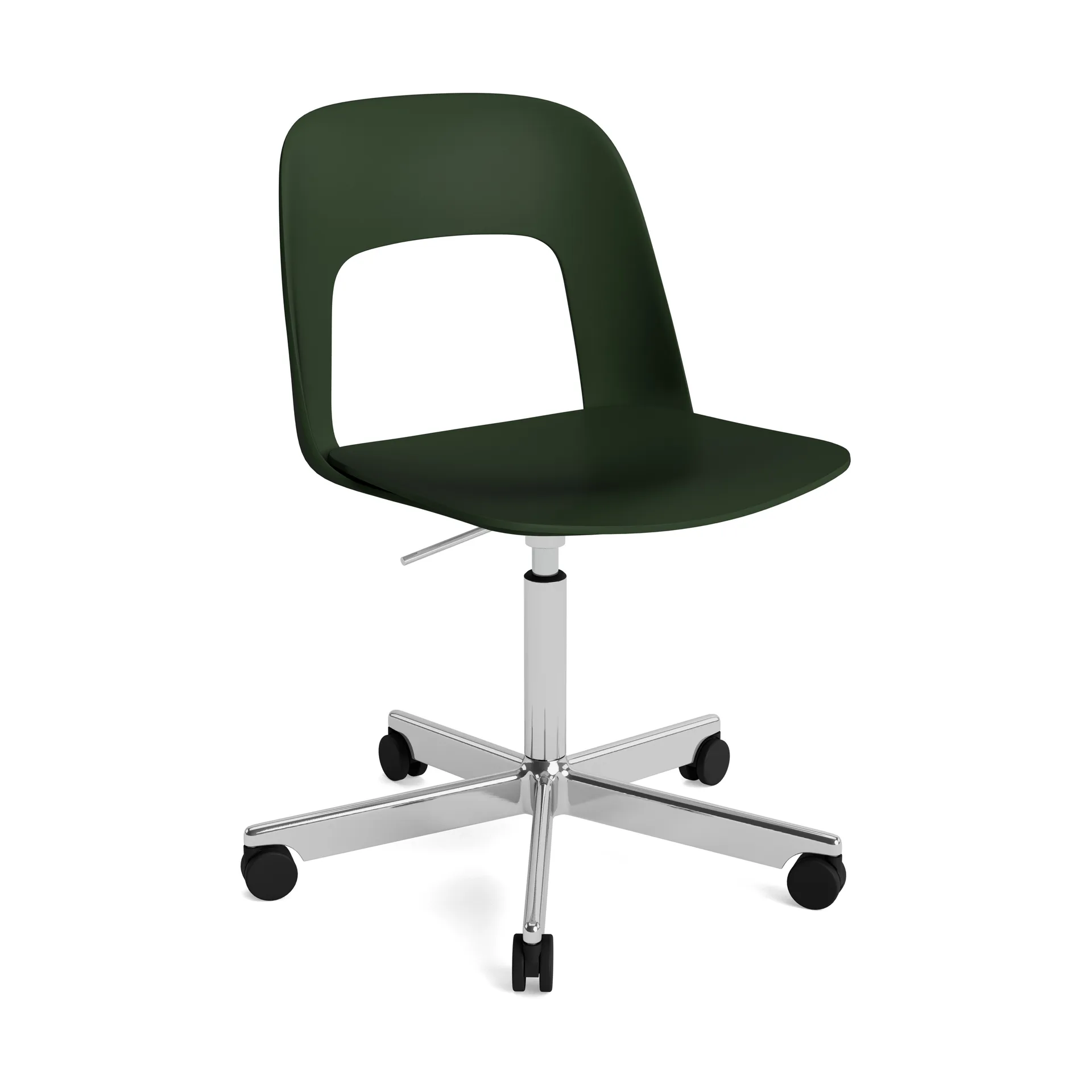 Silla Layout Chair 141, Pastel green-aluminio pulido HAY