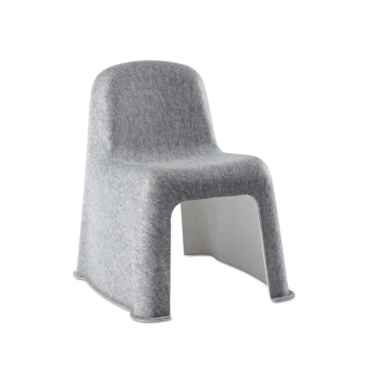 Silla Nobody - gris claro, interior offwhite - HAY