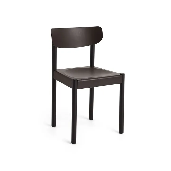 Silla Pack Chair 10 - Iron black roble-graphite brown - HAY