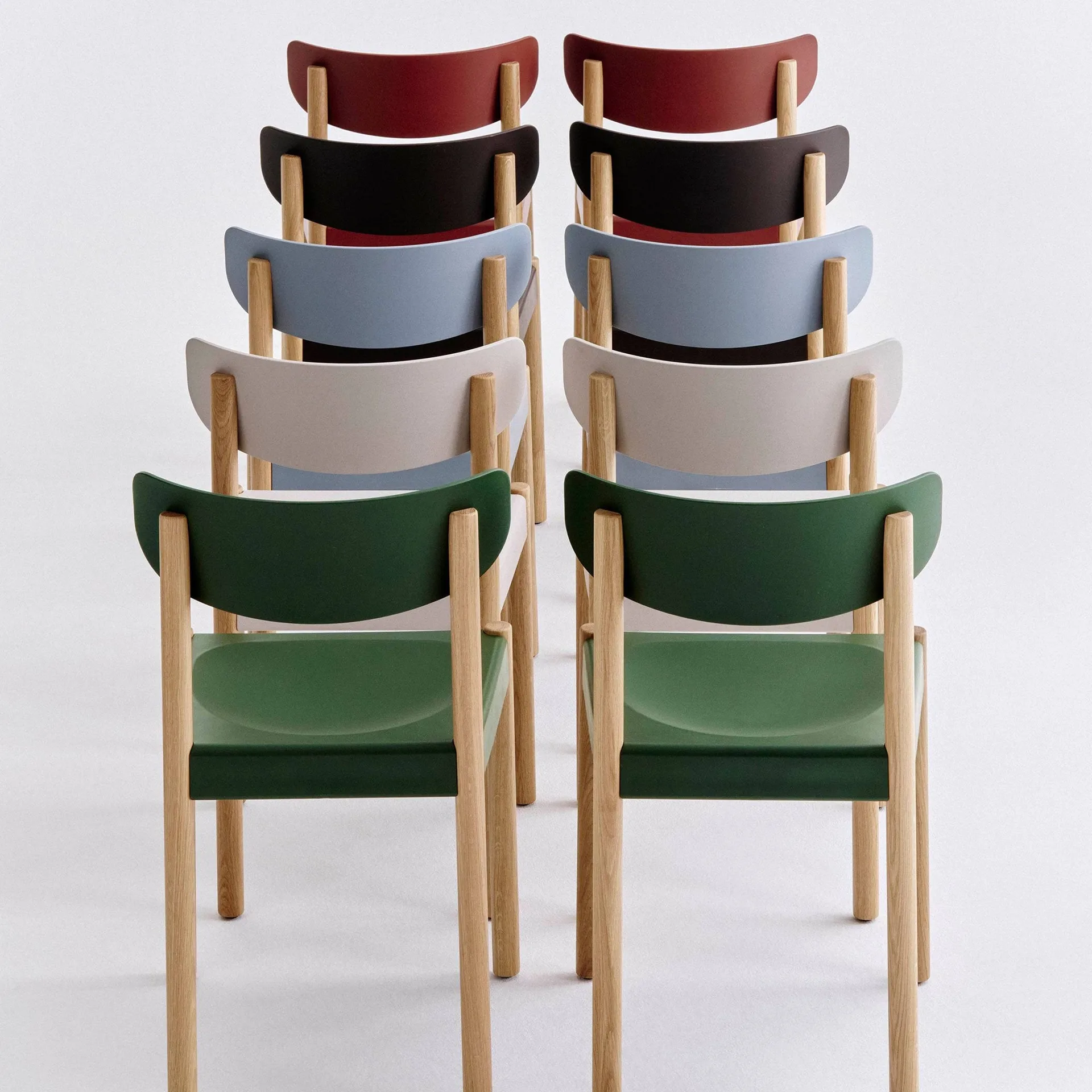 Silla Pack Chair 10, Roble aceitado-ash blue HAY