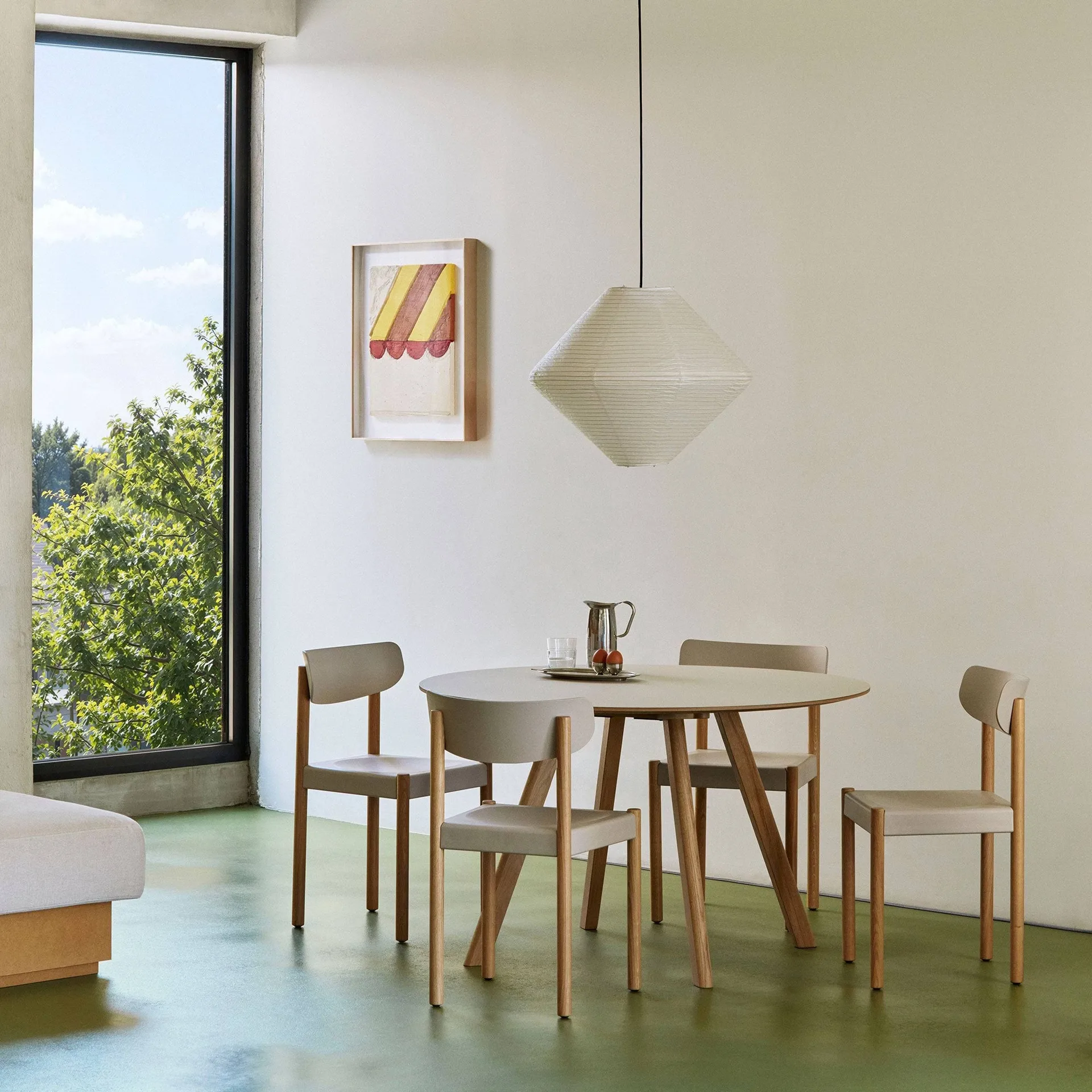 Silla Pack Chair 10, Roble aceitado-chalk grey HAY