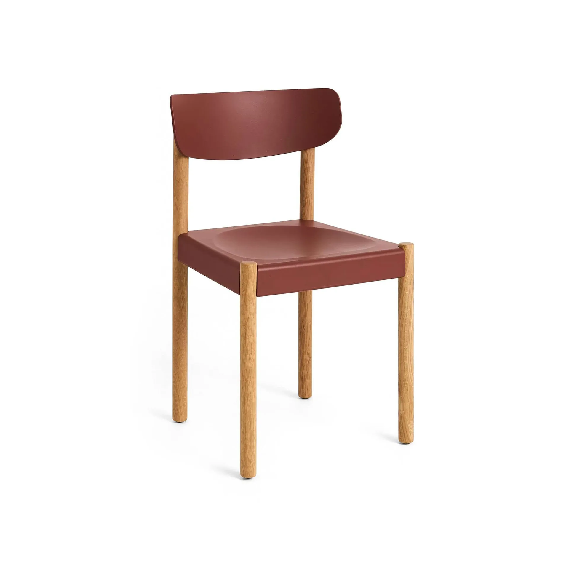 Silla Pack Chair 10, Roble aceitado-hull red HAY