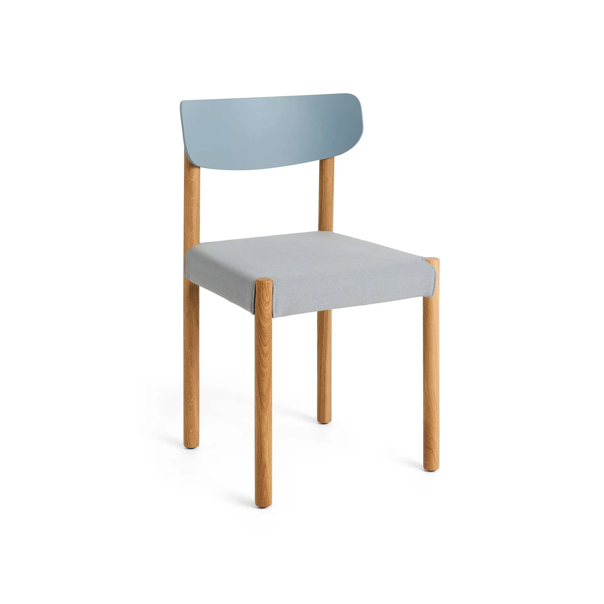 Silla Pack Chair 11, Roble aceitado-ash blue-Steelcut 140 HAY