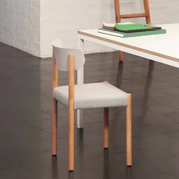 Silla Pack Chair 11 - Roble aceitado-chalk grey-Remix 126 - HAY