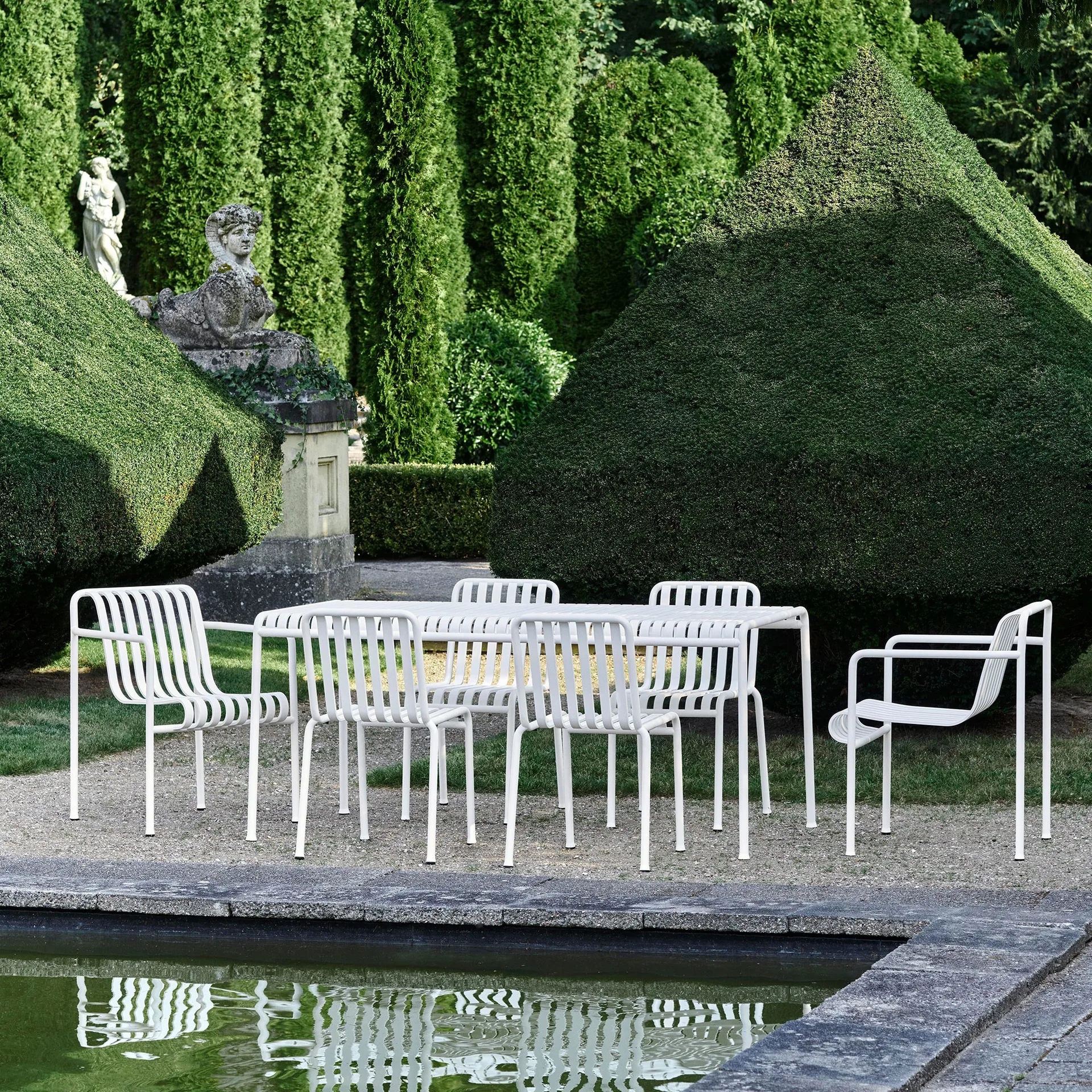 Silla Palissade, Cream white HAY