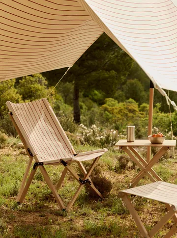 Silla plegable Outdoor Market - Beige-red - HAY