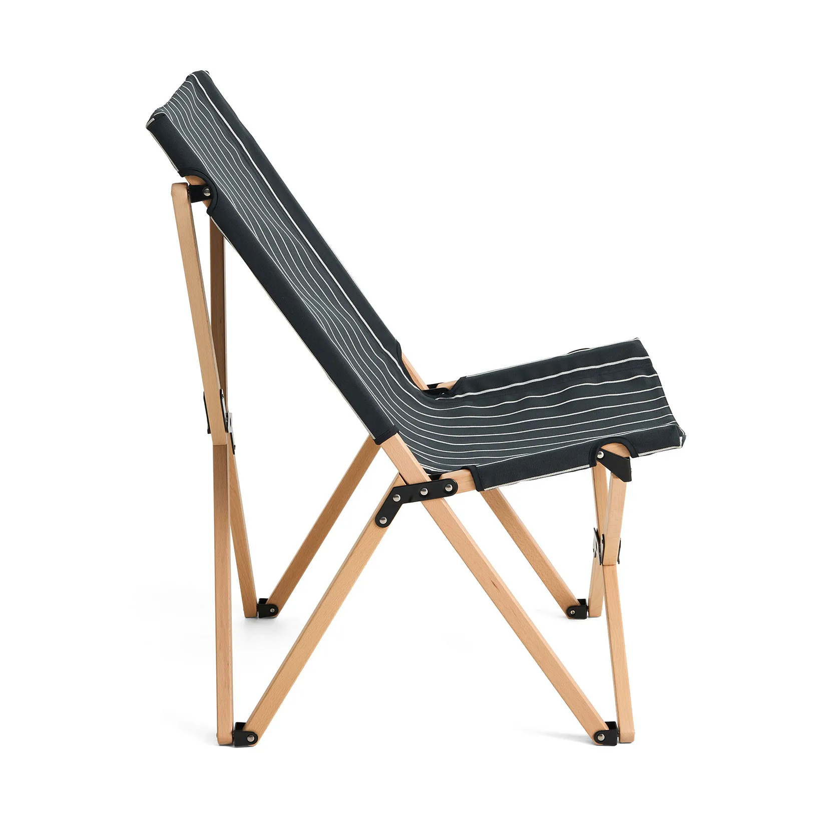 Silla plegable Outdoor Market, Black-beige HAY