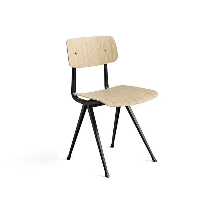 Silla Result - Roble-acero negro - HAY