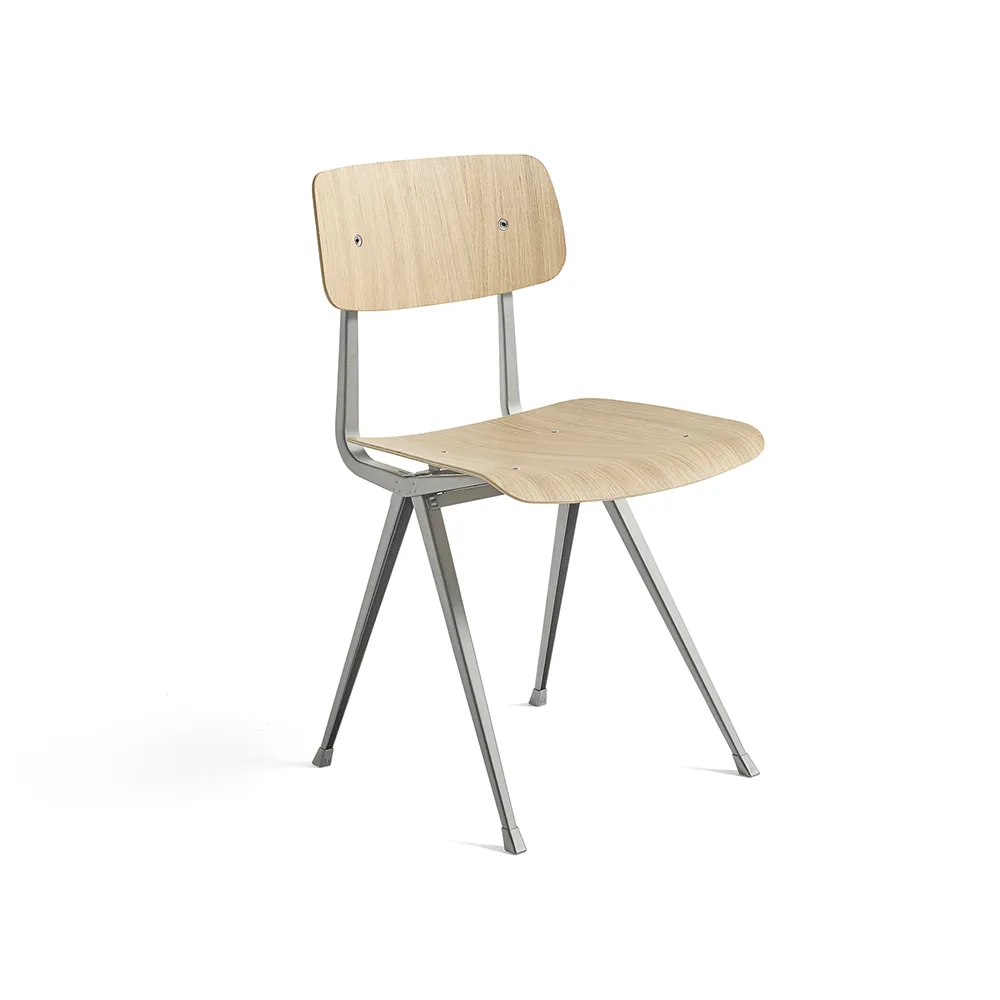 Silla Result, Roble-beige con estructura de acero HAY