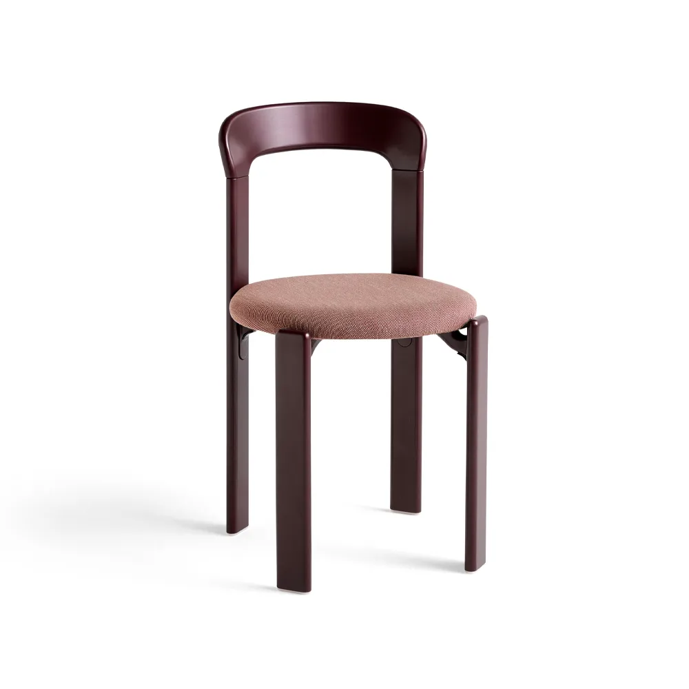 Silla Rey tapizada, Steelcut Trio 416 grape red HAY