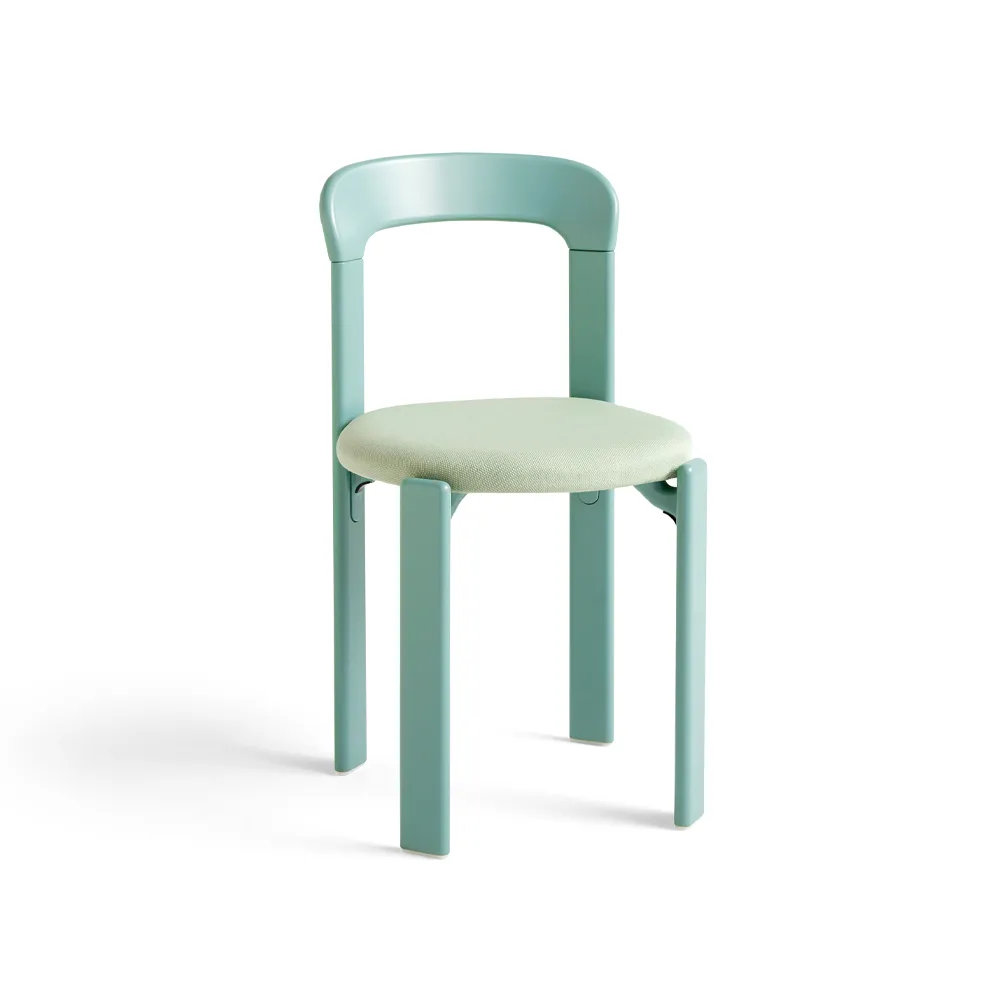 Silla Rey tapizada, tejido Steelcut 935 fall green HAY