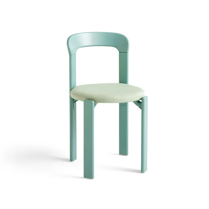 Silla Rey tapizada - tejido Steelcut 935 fall green - HAY