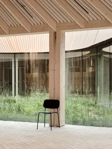 Silla Soft Edge 40 - hunter, estructura de acero negro - HAY