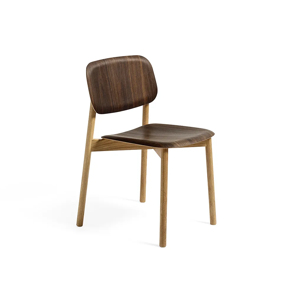 Silla Soft Edge 60, Smoked oak-bastidor de roble ahumado HAY