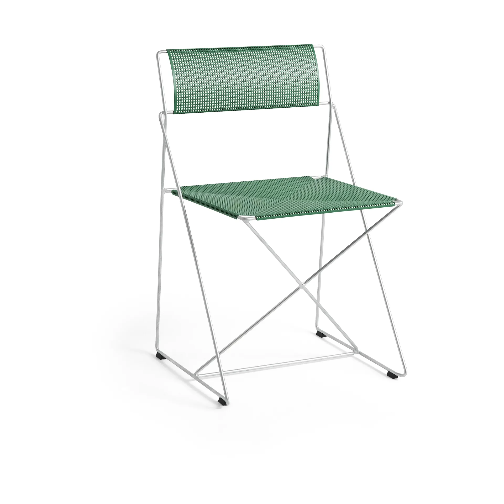 Silla X-Line Indoor Outdoor, Leek green-galvanizado en caliente HAY