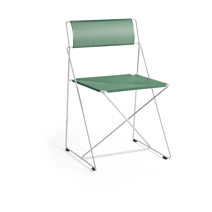 Silla X-Line Indoor Outdoor - Leek green-galvanizado en caliente - HAY