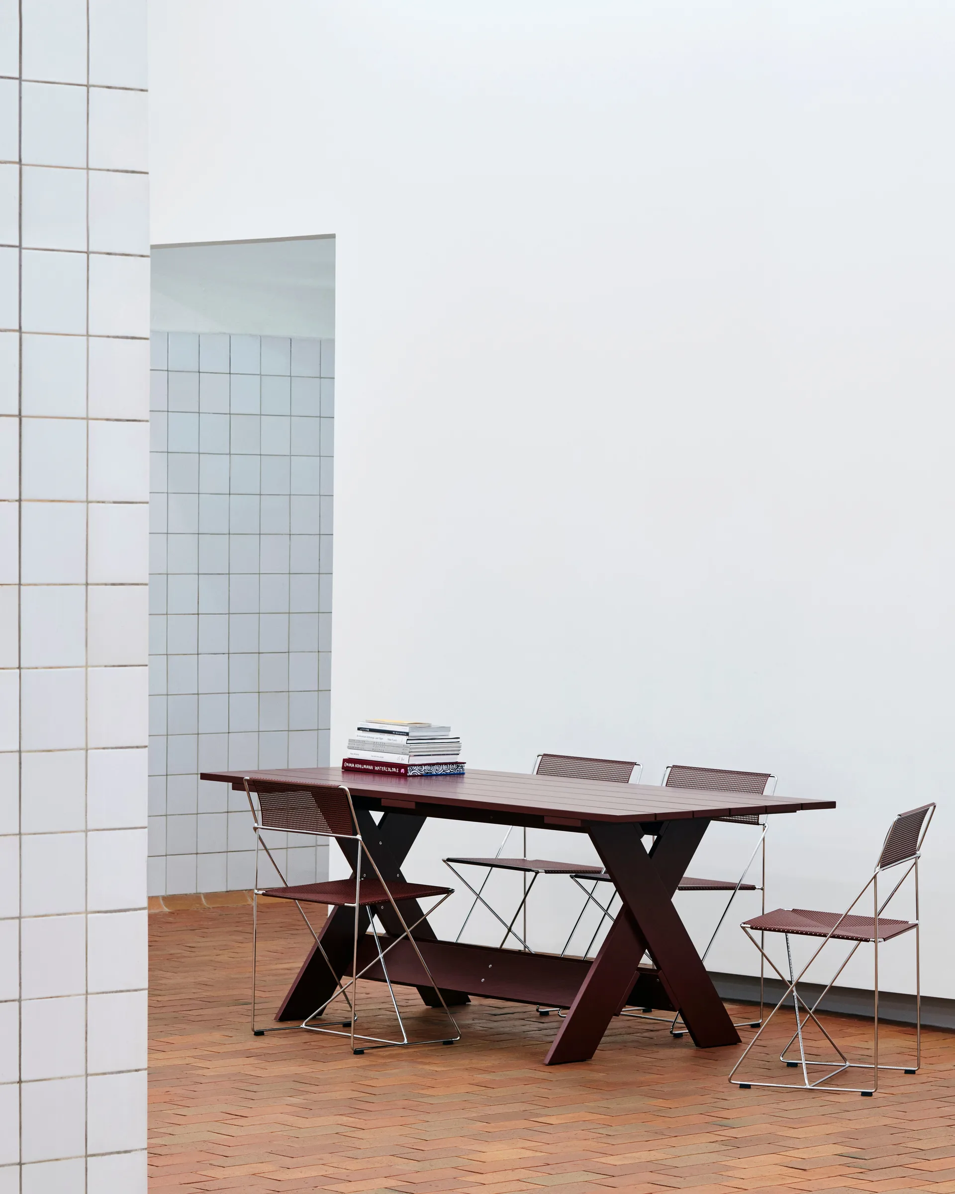 Silla X-Line Indoor Outdoor, Rojo hierro-galvanizado en caliente HAY