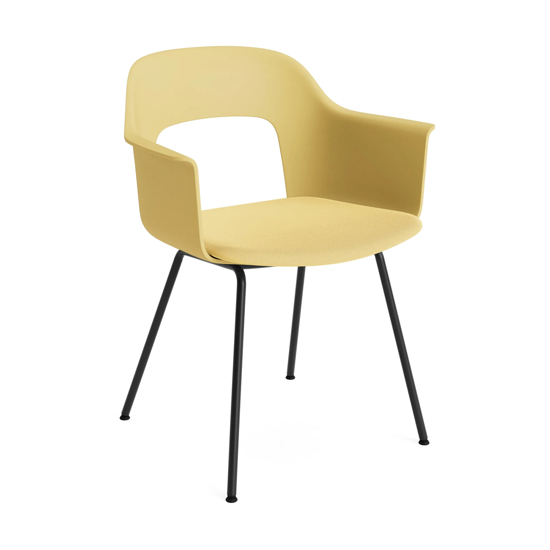 Sillón Layout Armchair 213 con reposabrazos, Relate 431-biscotti-acero lacado acero HAY