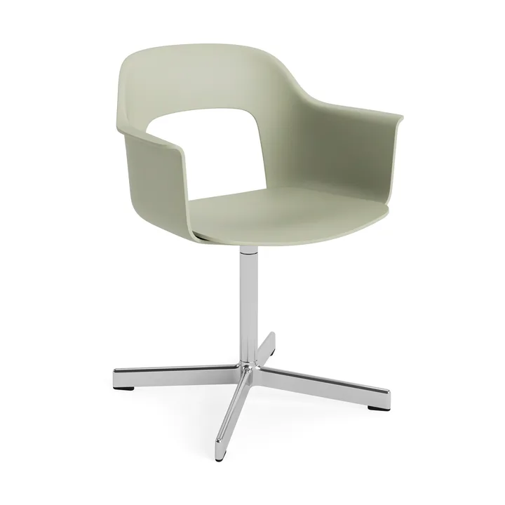 Sillón Layout Armchair 231 silla de oficina - Pastel green-aluminio pulido 4 star swivel base - HAY