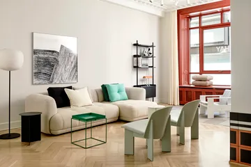 Sillón lounge Chisel - Haya lacada color eucalipto - HAY