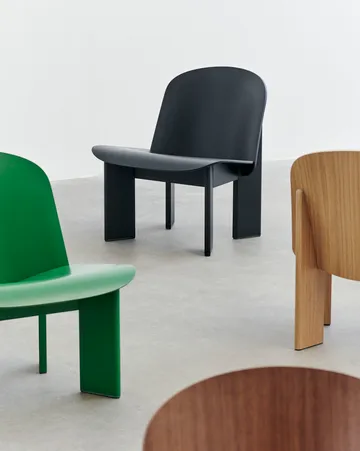 Sillón lounge Chisel - Roble negro lacado - HAY