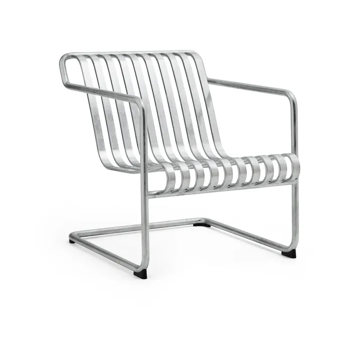 Sillón lounge Palissade Cantilever Low  - Acero galvanizado en caliente - HAY