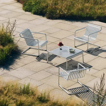 Sillón lounge Palissade Cantilever Low  - Acero galvanizado en caliente - HAY