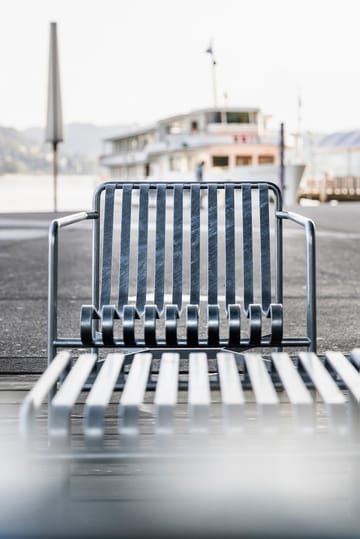 Sillón lounge Palissade Low   - hot galvanized - HAY