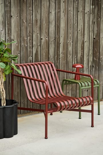 Sillón lounge Palissade Low   - Iron red - HAY