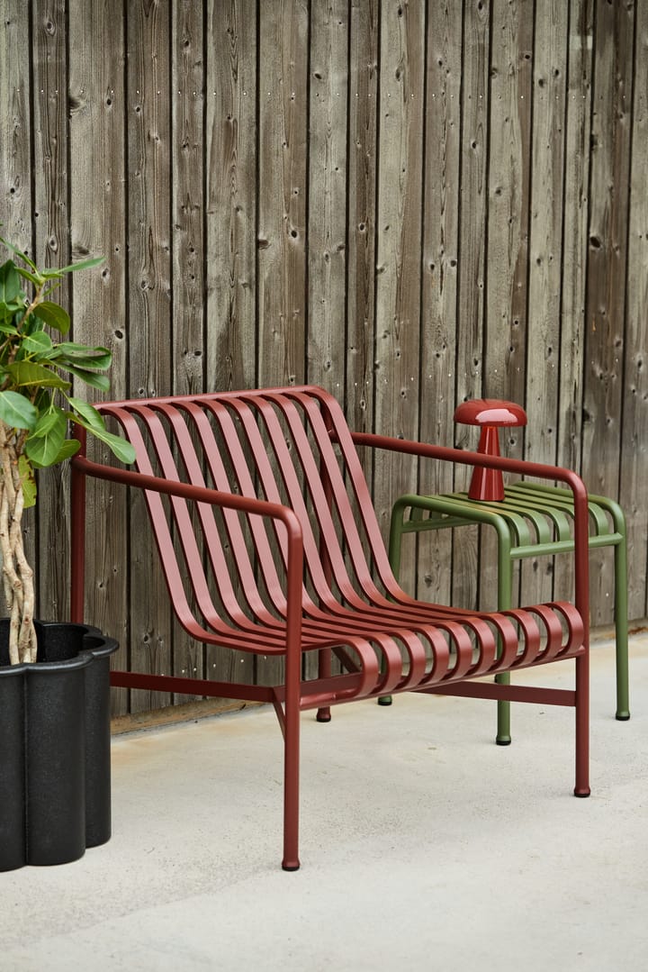Sillón lounge Palissade Low  , Iron red HAY