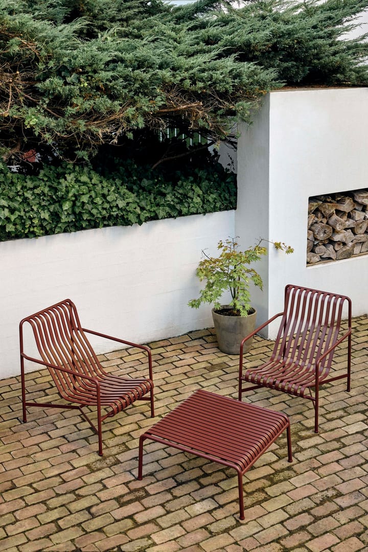 Sillón lounge Palissade Low  , Iron red HAY