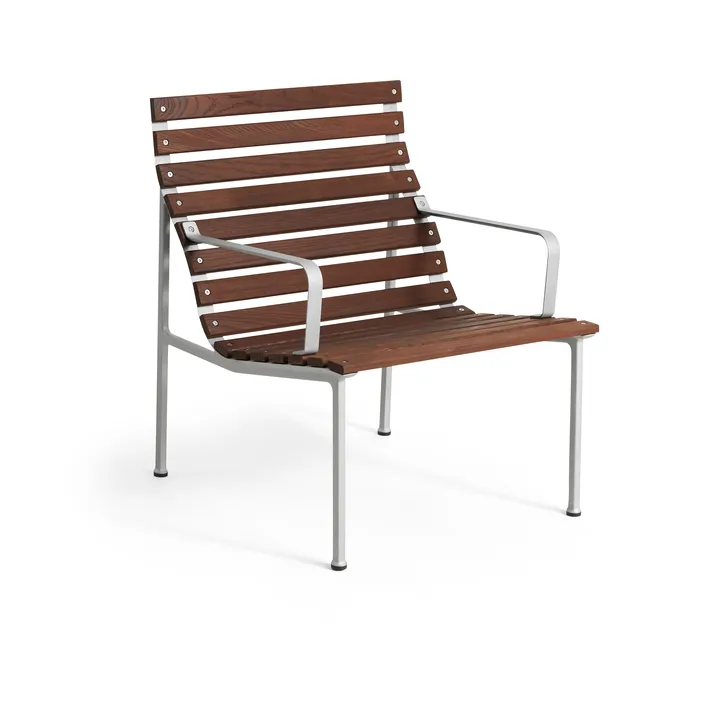 Sillón Traverse Lounge con reposabrazos - Fresno aceitado - HAY