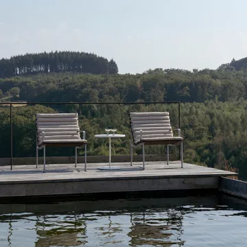 Sillón Traverse Lounge con reposabrazos - Fresno aceitado - HAY