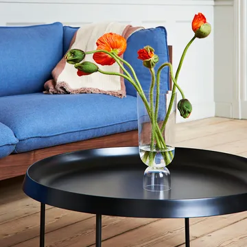 Sofá 3 plazas Arbour ECO - tela Hallingdal 220 beige, roble aceitado con cera - HAY