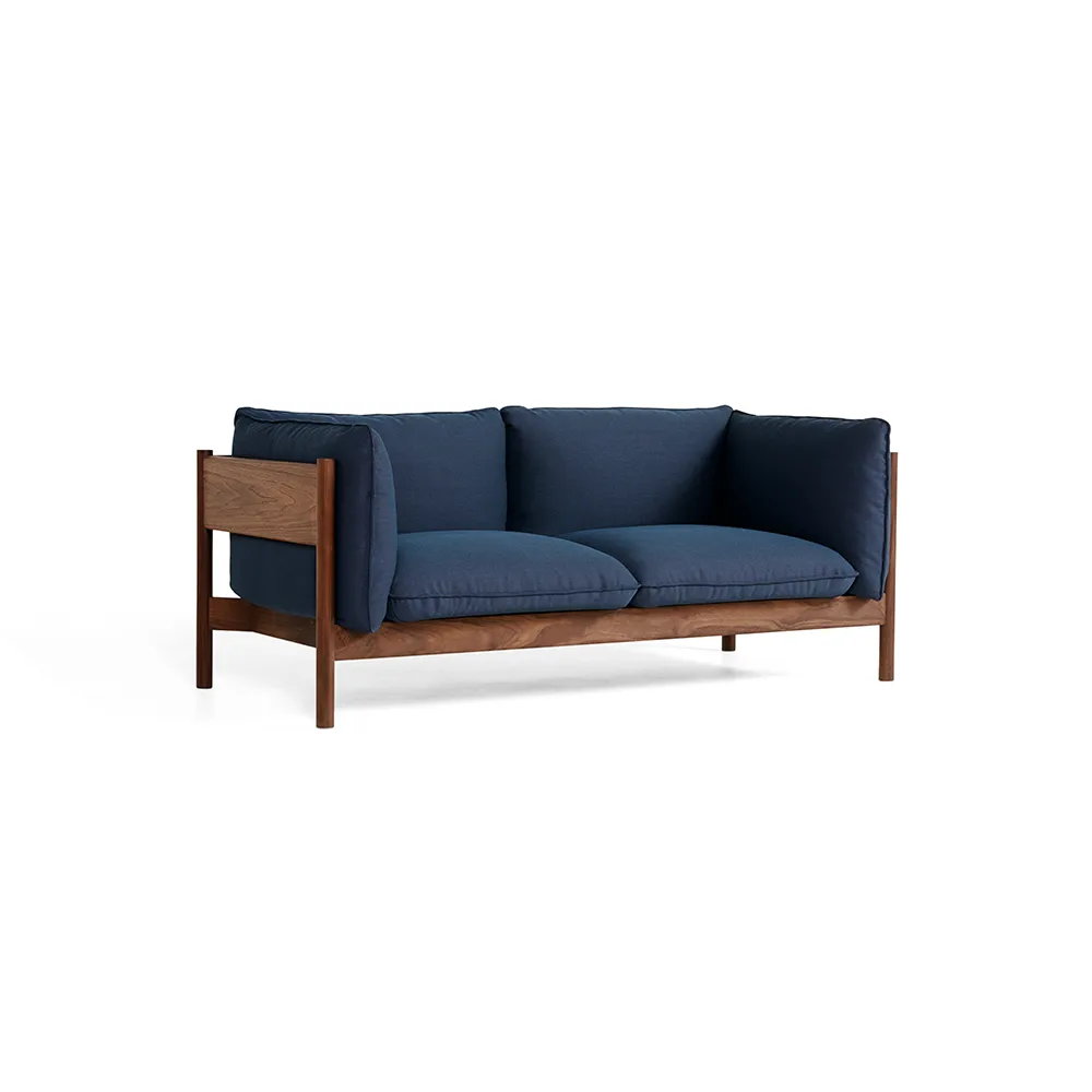 Sofá de 2 plazas Arbour ECO, Dark blue-nogal aceitado con cera HAY