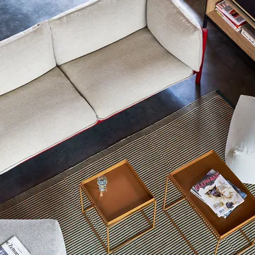 Sofá de 2 plazas Arbour ECO - Tela Vidar 472 mustard-haya negra - HAY