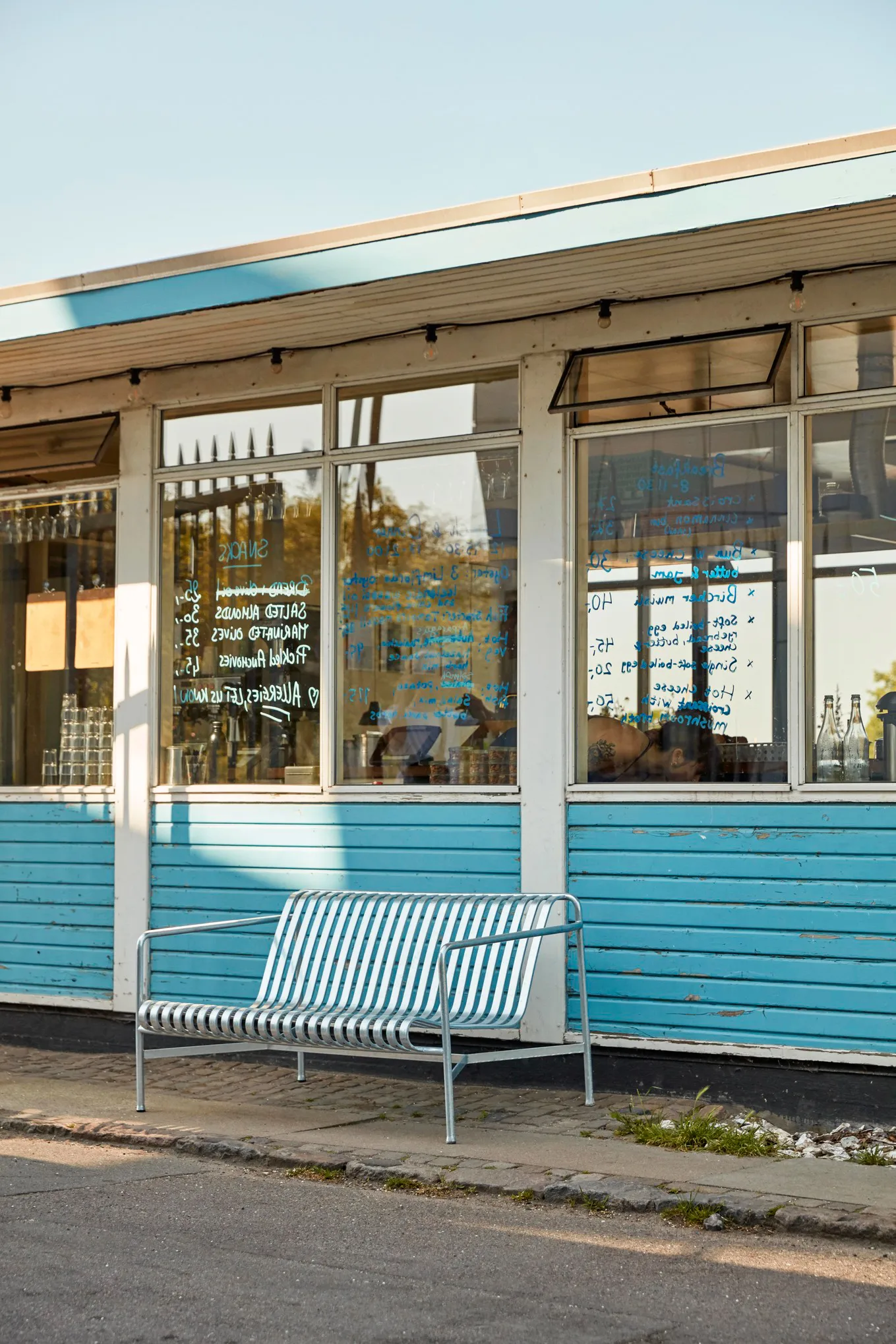 Sofá lounge Palissade, Hot galvanised HAY