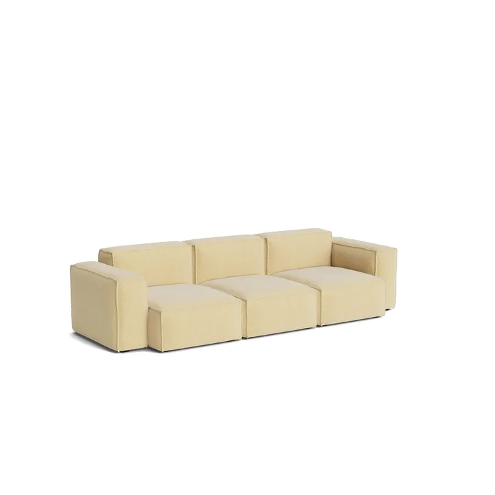 Sofá Mags Soft Low Armrest de 2,5 plazas, combinación 1 - Tartaglia Ocre white, funda extraíble - HAY