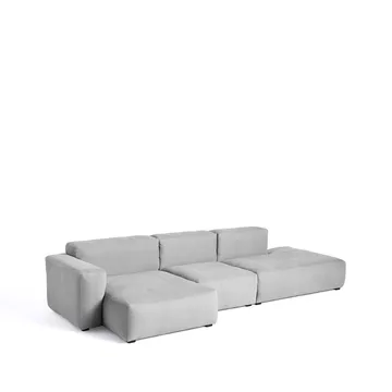 Sofá modular Mags Soft low - tejido Linara 443 tweed, izquierda - HAY