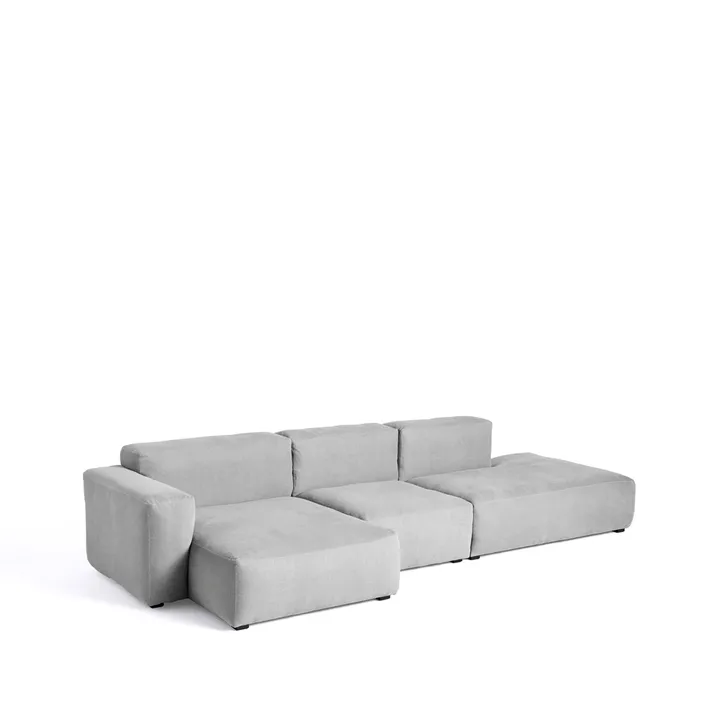 Sofá modular Mags Soft low - tejido Linara 443 tweed, izquierda - HAY