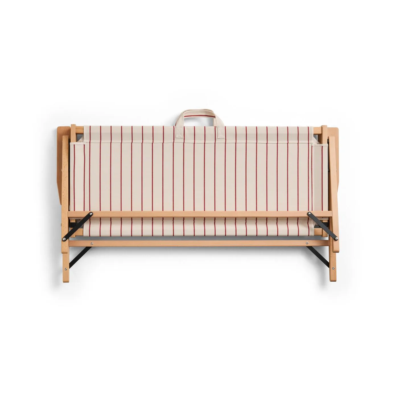 Sofá plegable Outdoor Market, Beige-red, 2 plazas HAY