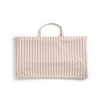 Sofá plegable Outdoor Market - Beige-red, 2 plazas - HAY