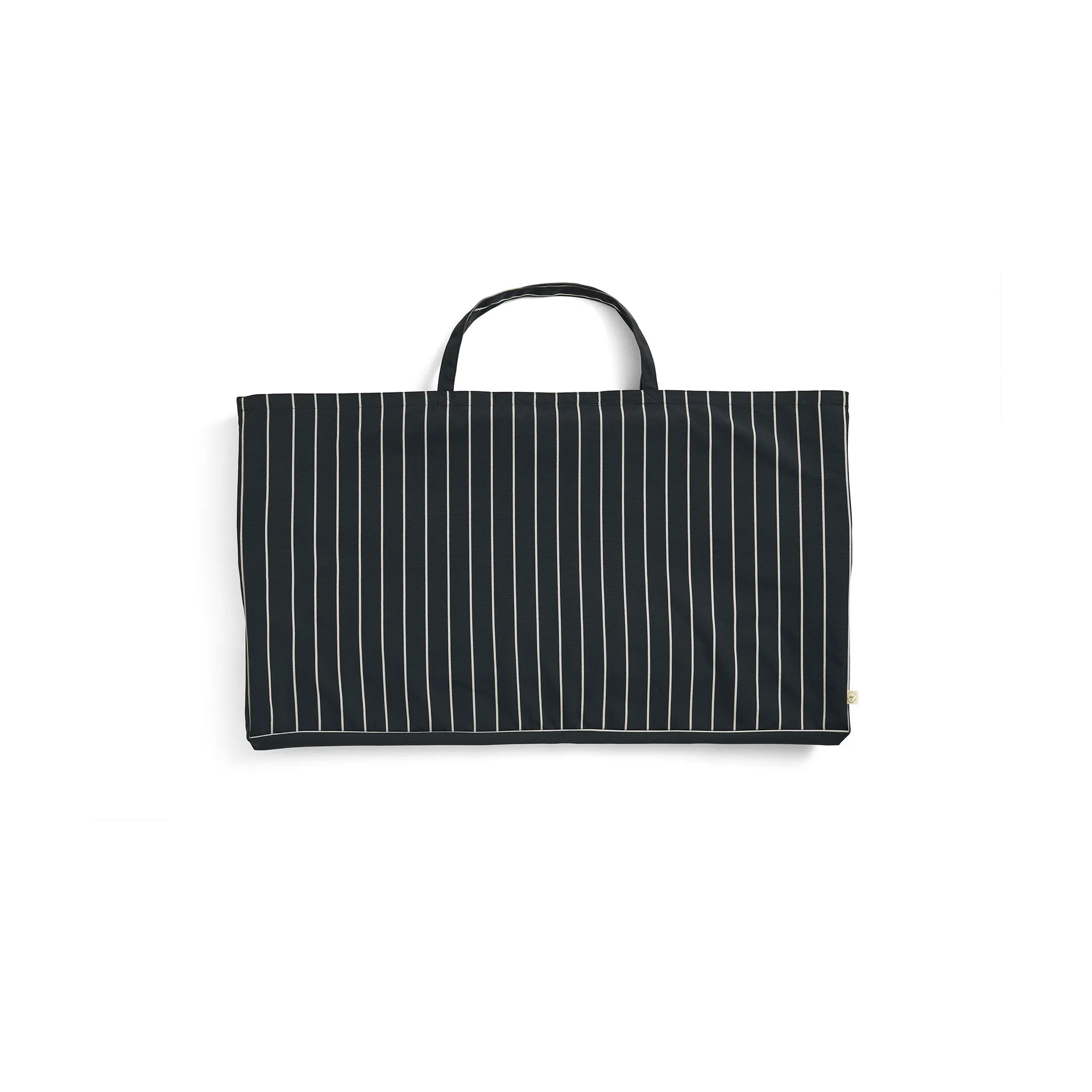 Sofá plegable Outdoor Market, Black-beige, 2 plazas HAY