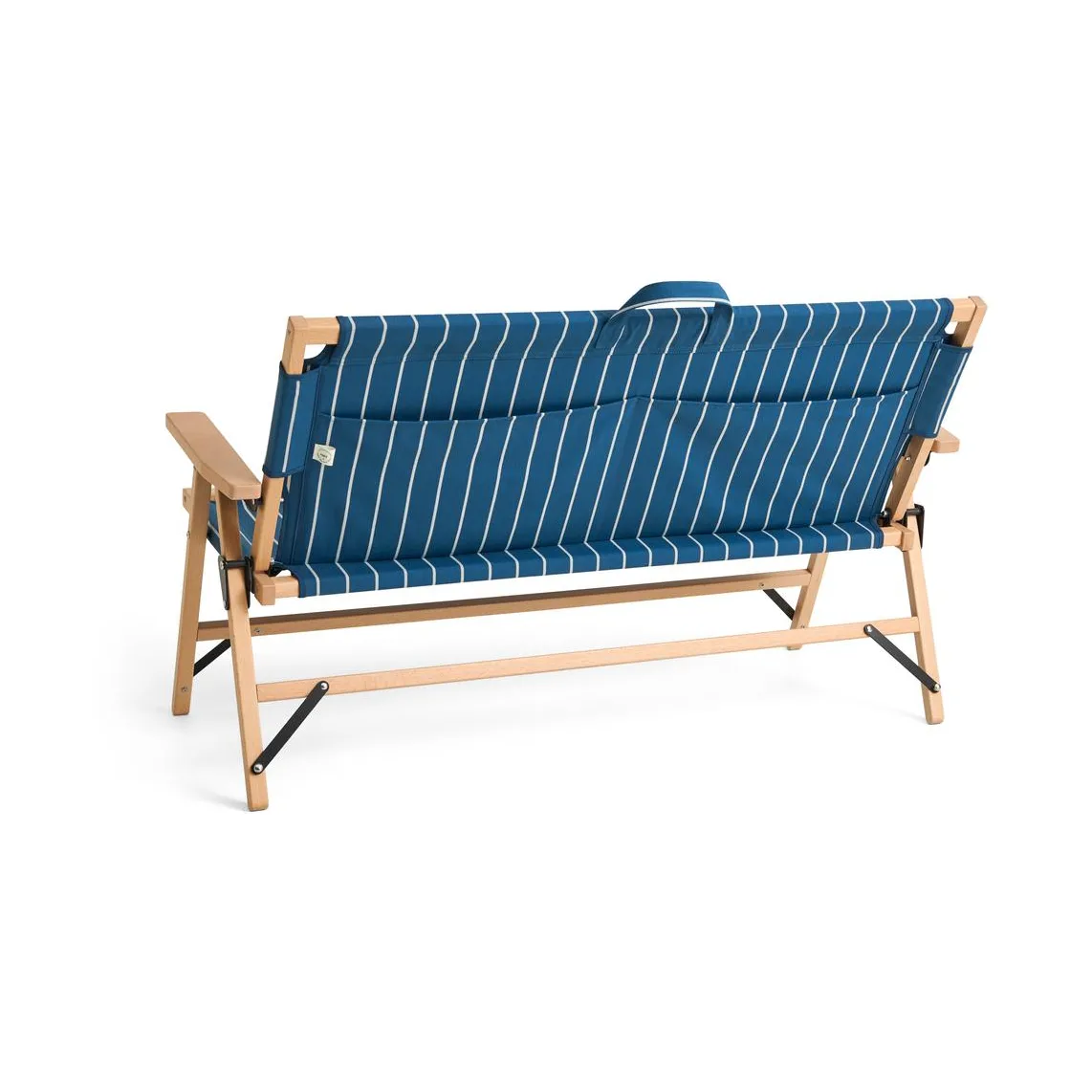 Sofá plegable Outdoor Market, Blue-beige, 2 plazas HAY