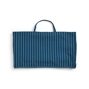 Sofá plegable Outdoor Market - Blue-beige, 2 plazas - HAY