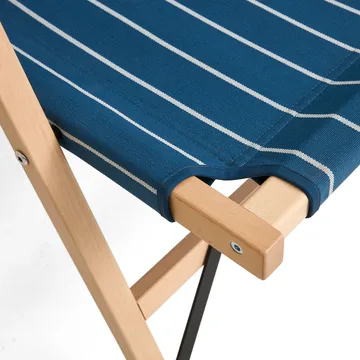 Sofá plegable Outdoor Market - Blue-beige, 2 plazas - HAY