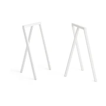 Soporte para piernas Loop Stand Frame 72 cm 2 unidades - Blanco - HAY