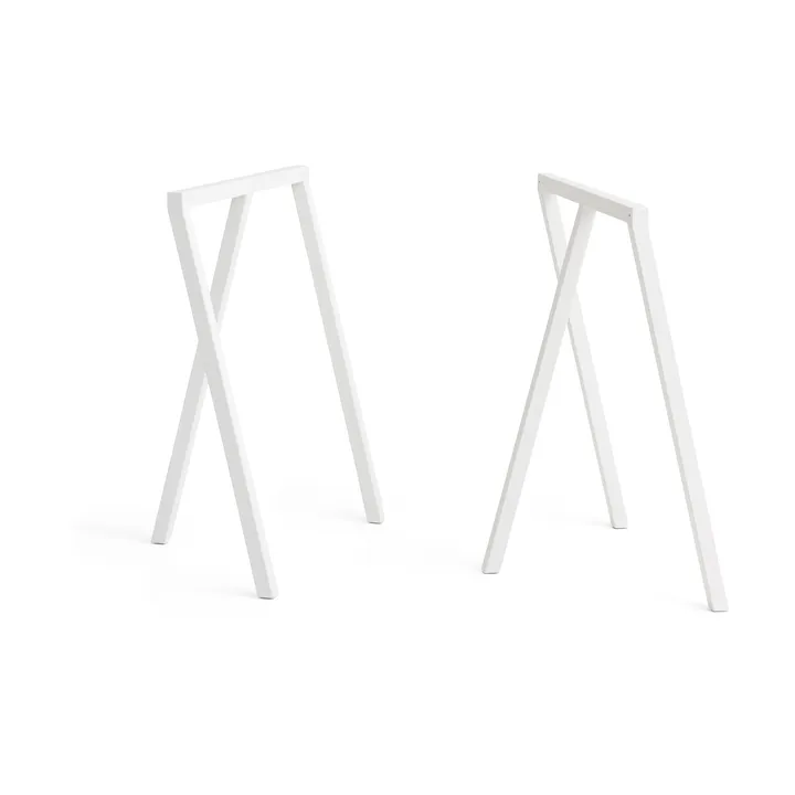 Soporte para piernas Loop Stand Frame 72 cm 2 unidades - Blanco - HAY